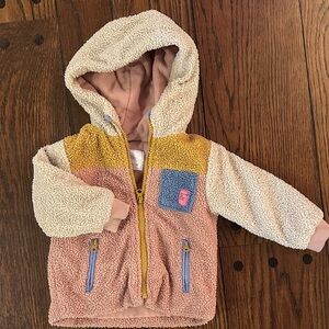 Zara Baby Colorblock Sherpa jacket
